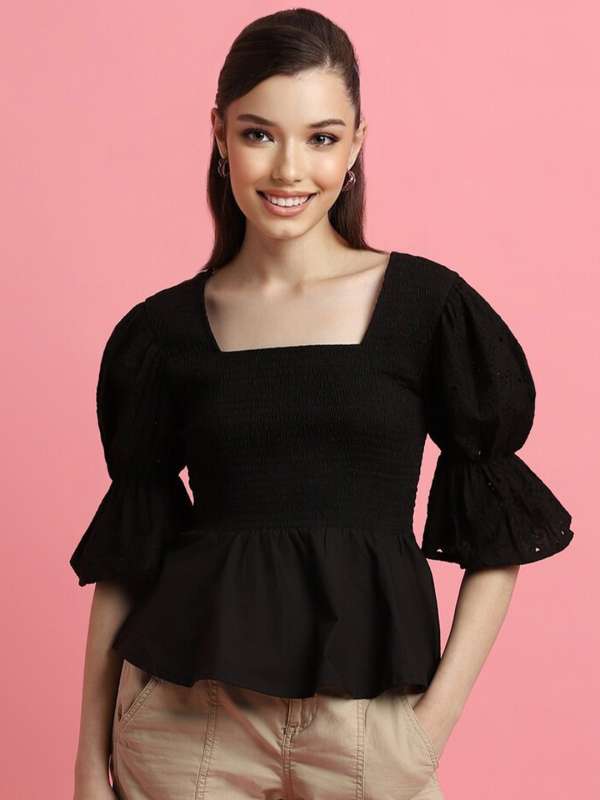 White peplum top top forever 21
