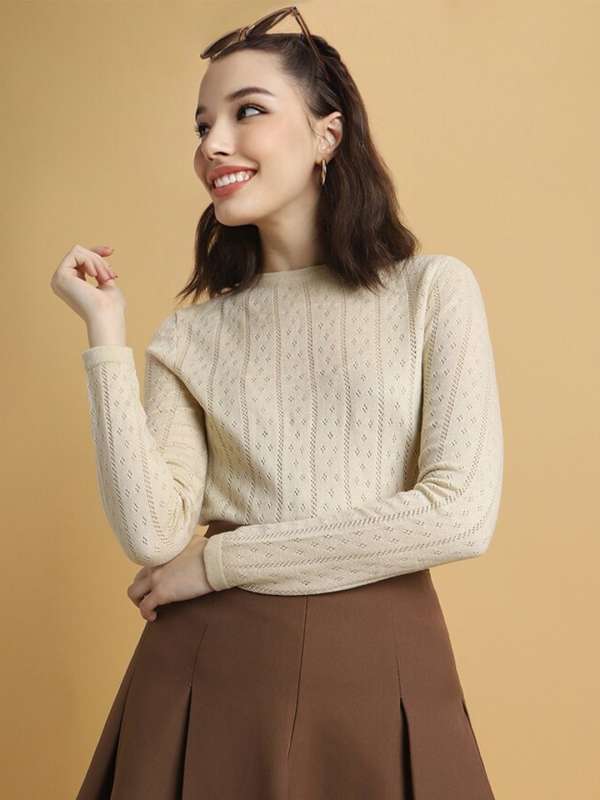 Buy Forever 21 Beige Sweaters Myntra