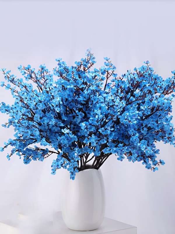 Xergy Artificial Baby Breath 5 Pcs Light Blue color Real Touch Flowers