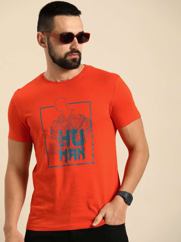 Being human orange t sales shirt