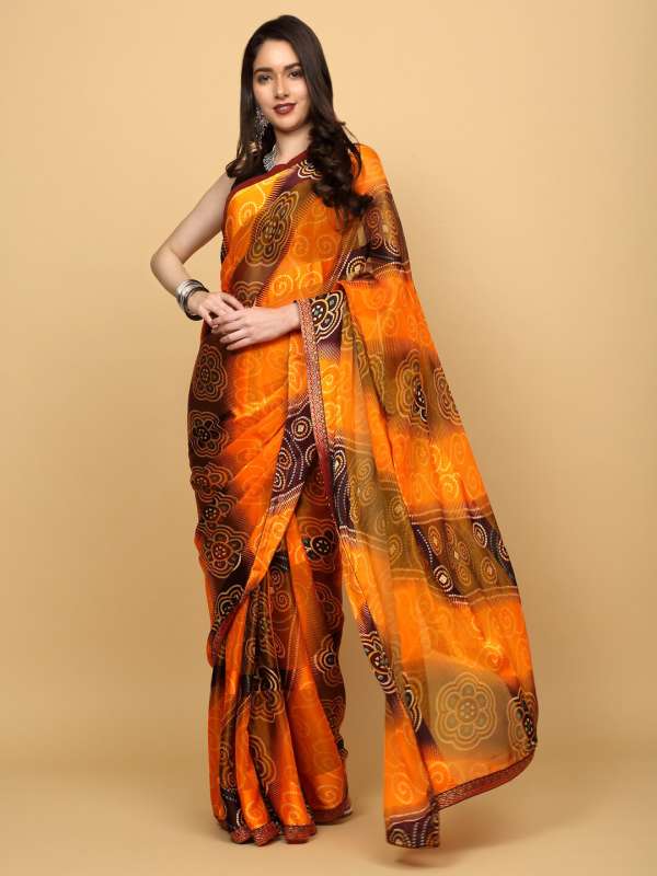 Myntra bandhani saree new arrivals