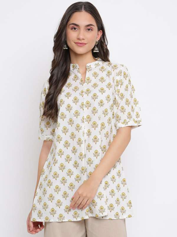 White kurti for 10 year girl store