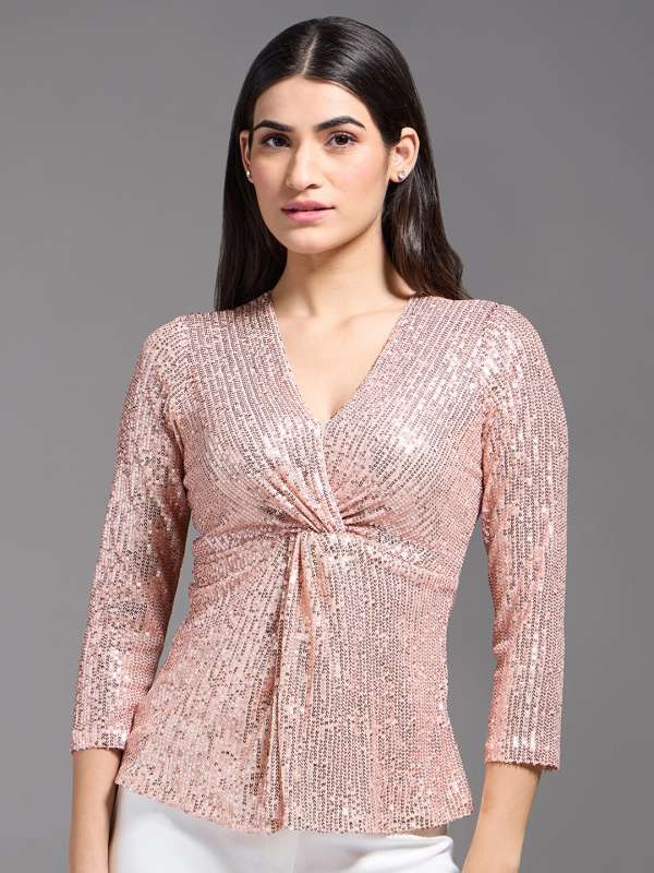 Party wear shop tops on myntra