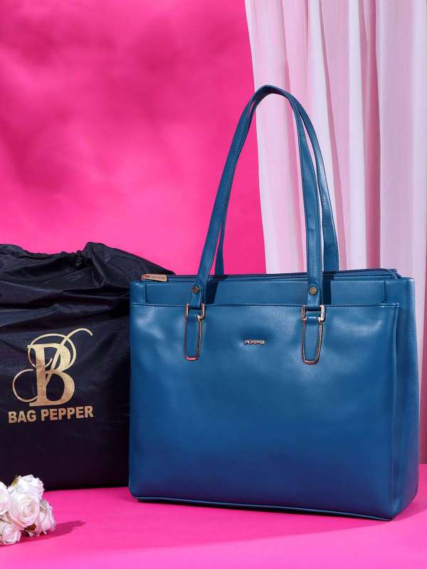 Blue store handbags online