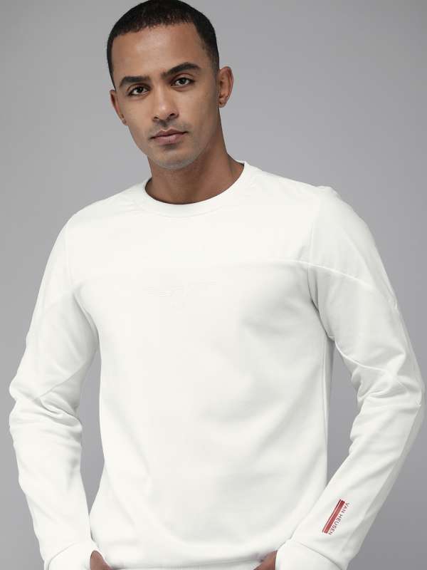 Solid discount white sweatshirt