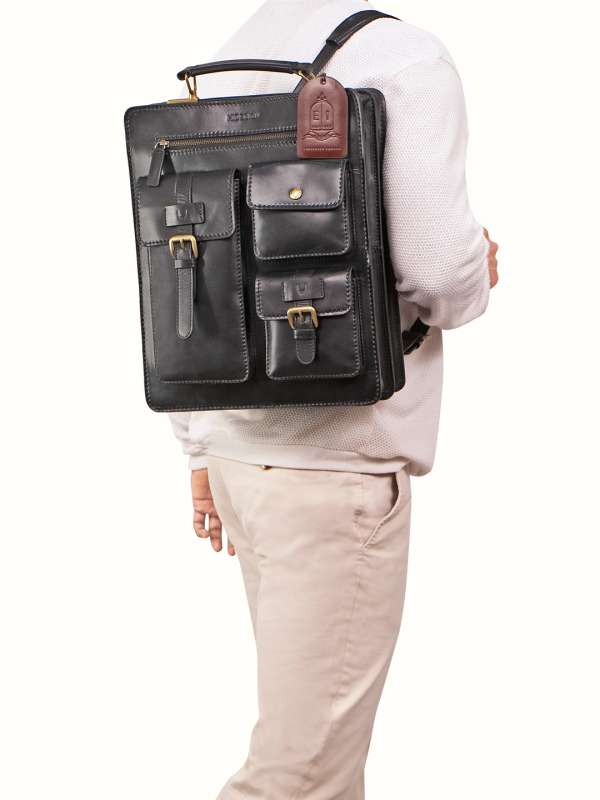 Ekphero men handbag casual multifunction backpack solid crossbody bag 2025