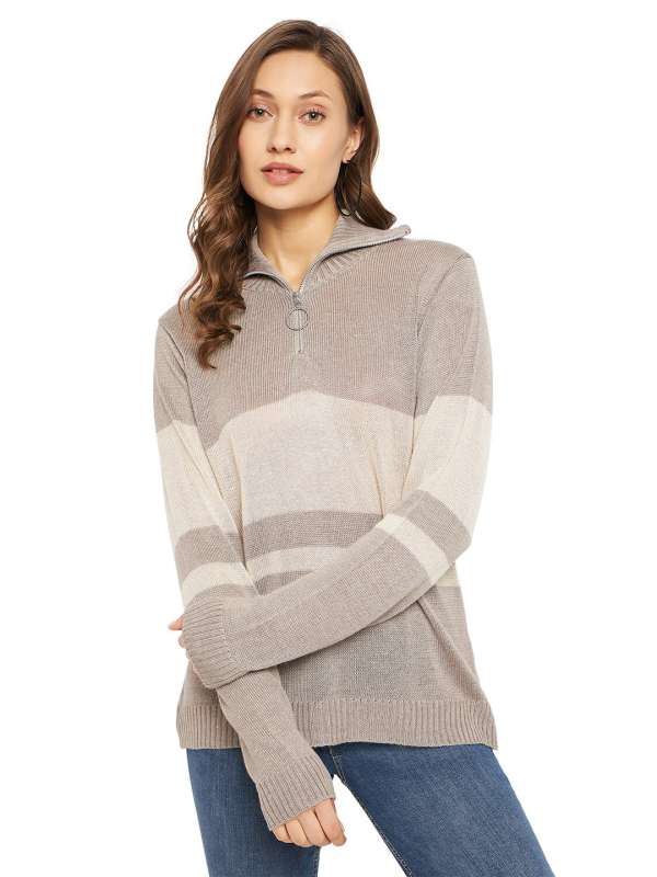 Zipper sweater for 2025 ladies