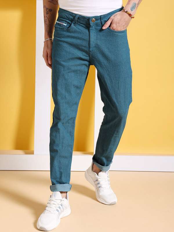 Dark hot sale teal jeans