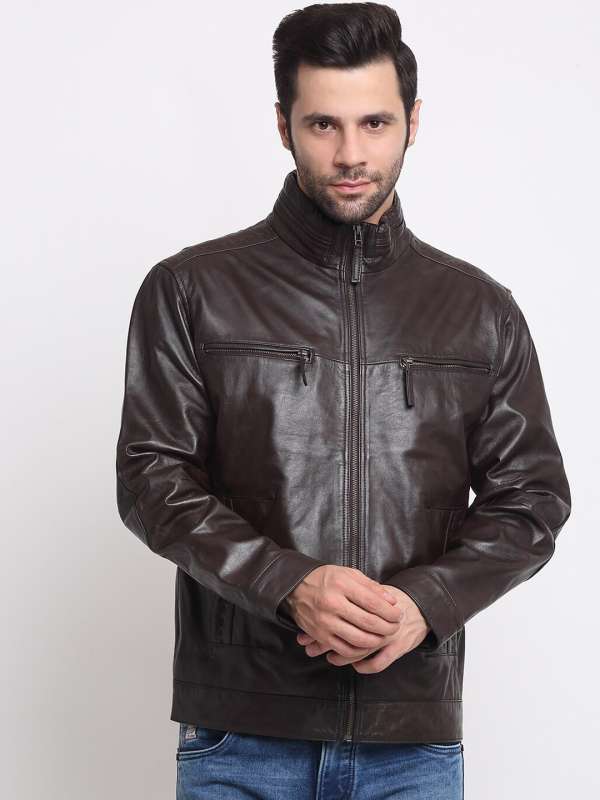 Brown Leather Jacket Buy Brown Leather Jacket online in India