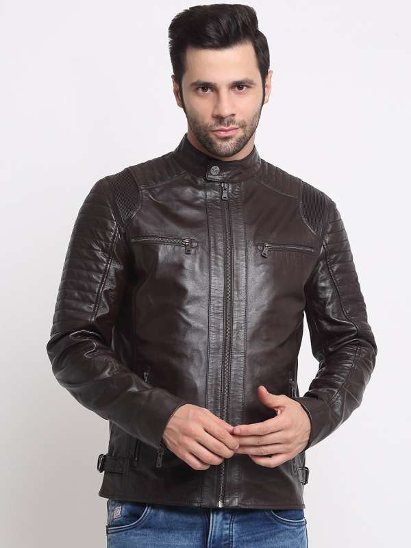Myntra leather jackets outlet for mens