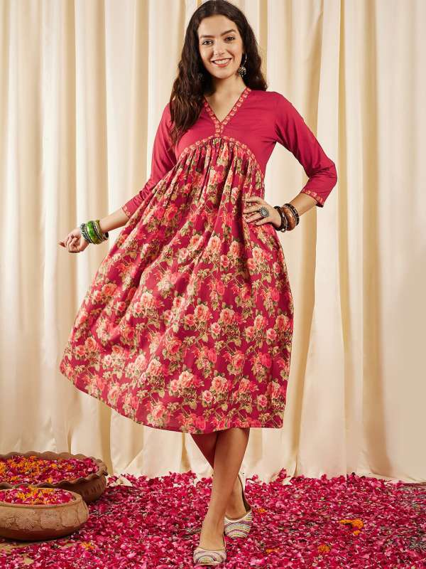 Maroon dresses online new arrivals