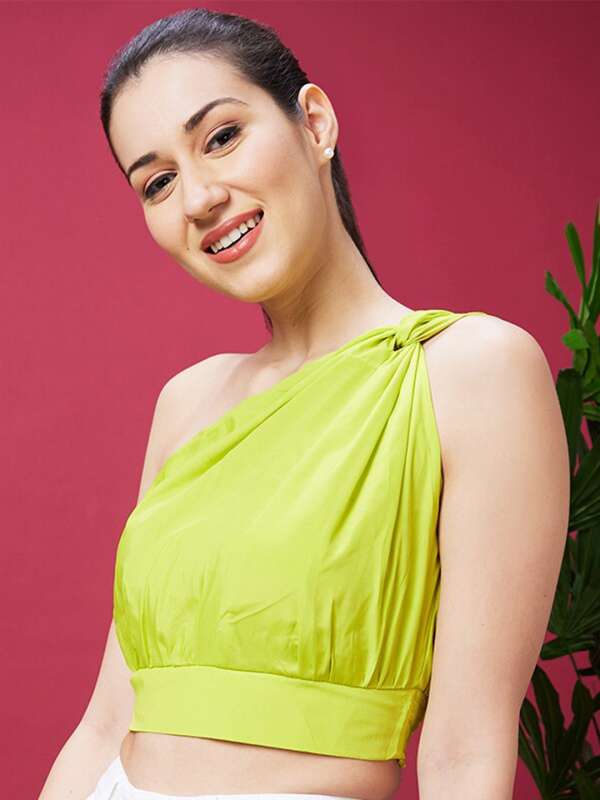 One shoulder online tops myntra