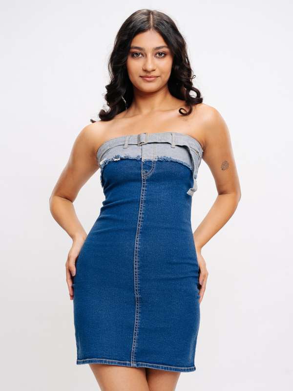 Strapless frock cheap