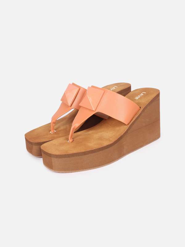 Orange wedge heels clearance