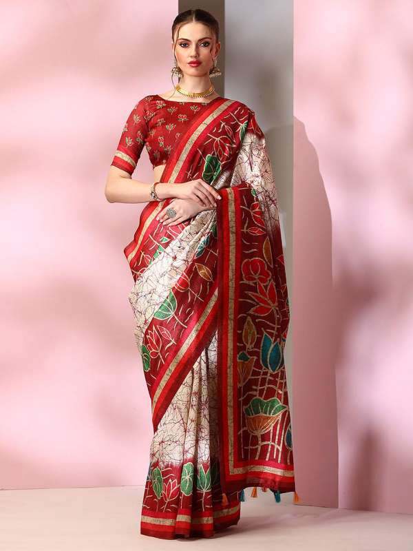 Myntra kalamkari sarees clearance