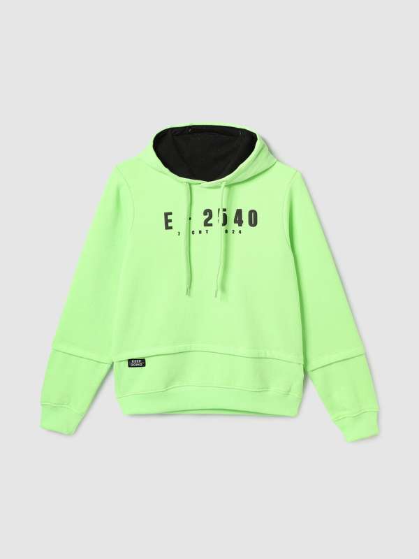 Lime Green Sweatshirts Buy Lime Green Sweatshirts online in India