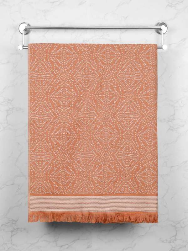 Orange Bath Towel Buy Orange Bath Towel online in India