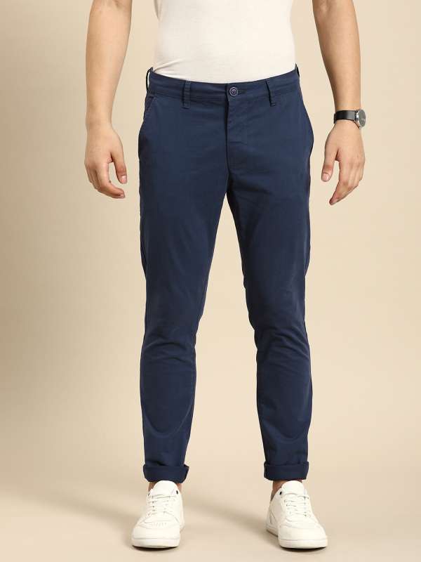 Buy online Navy Blue Solid Flat Front Formal Trouser from Bottom Wear for  Men by Inspire for ₹539 at 64% off