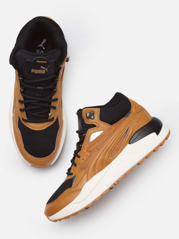 Brown and orange puma hot sale shoes