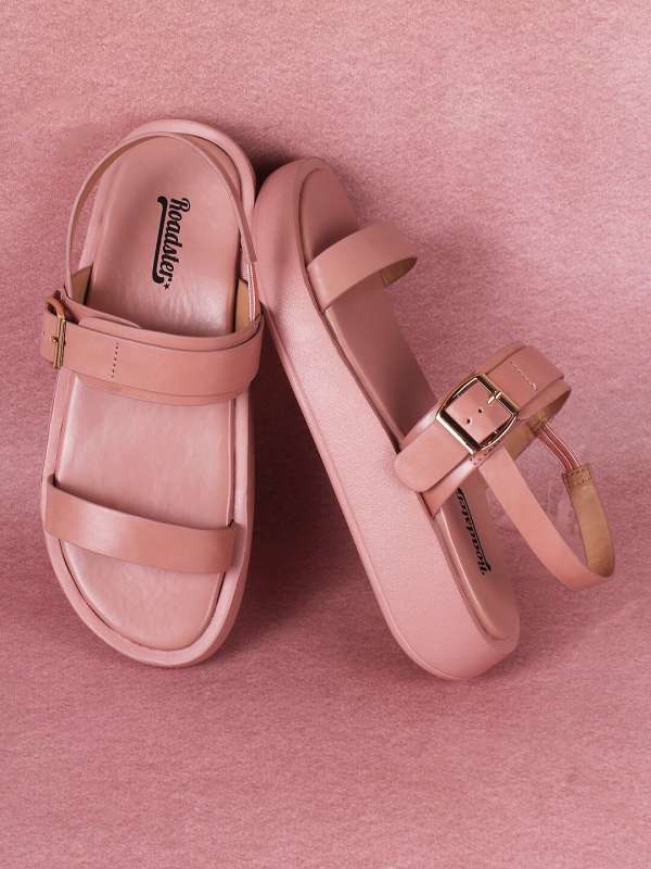 Pink platform sandals outlet
