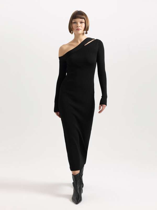 One shoulder deals jumper dress