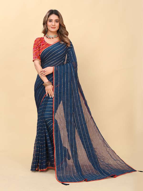 Gota patti outlet saree myntra