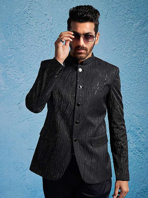 Mandarin Collar Men Blazers Buy Mandarin Collar Men Blazers online in India