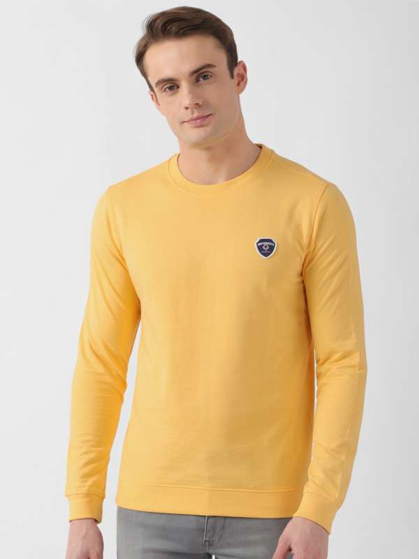 Peter england yellow new arrivals sweatshirt