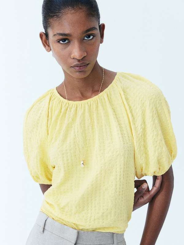 Yellow Top Shop Latest Collection of Yellow Tops Online at Myntra