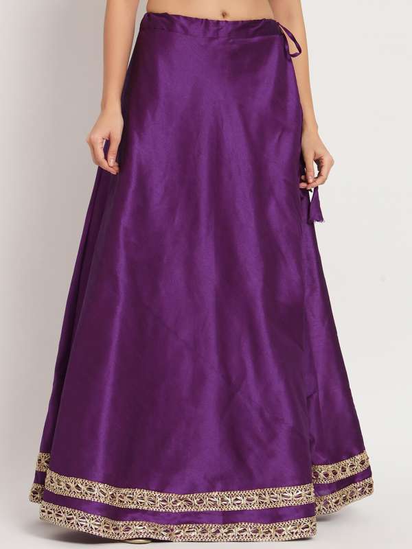 Purple ethnic skirt cheap