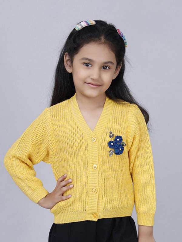 Kids yellow cardigan cheap