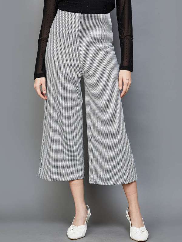 Checkered culottes on sale