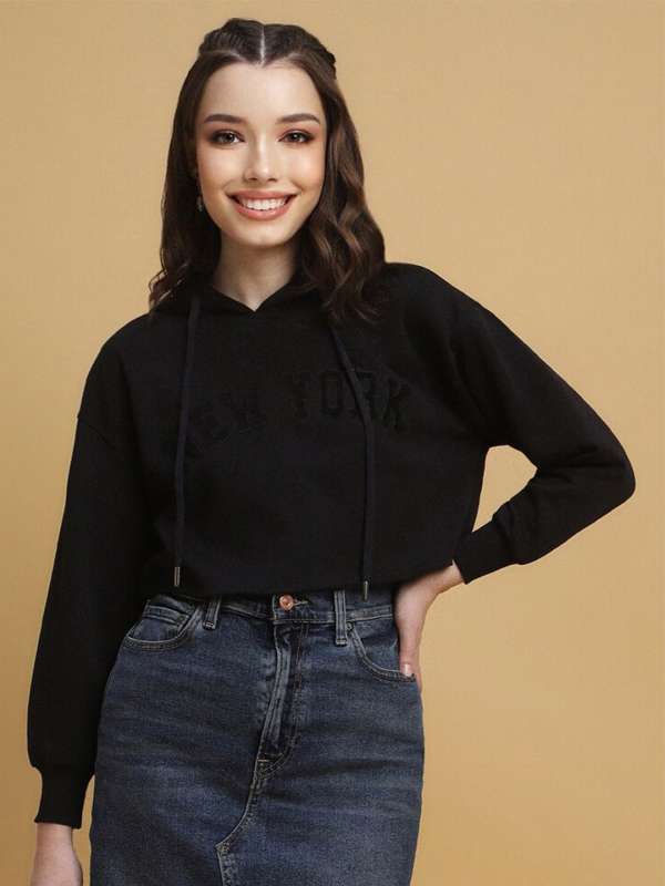 Forever 21 black hoodie discount