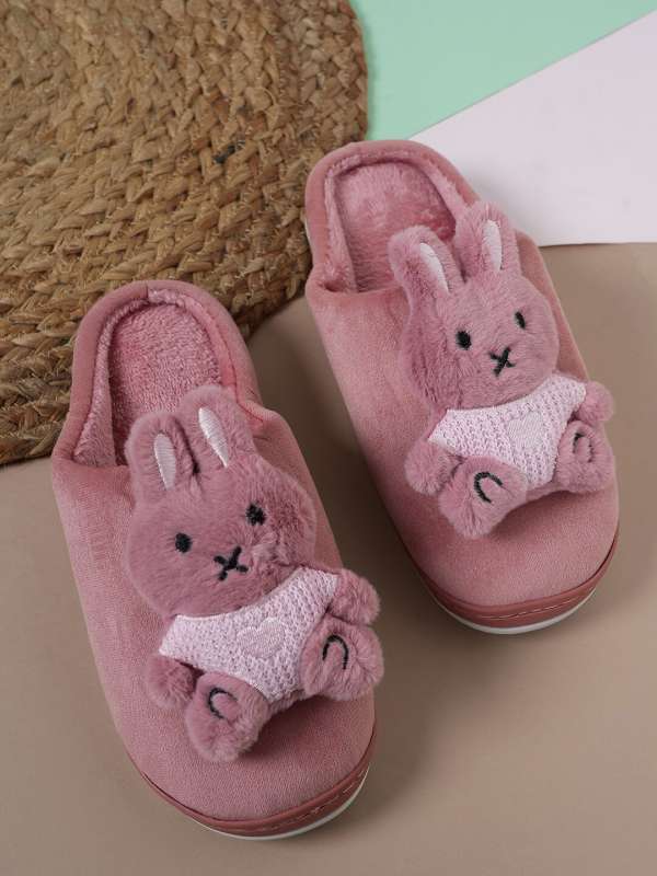 Fur online slippers myntra