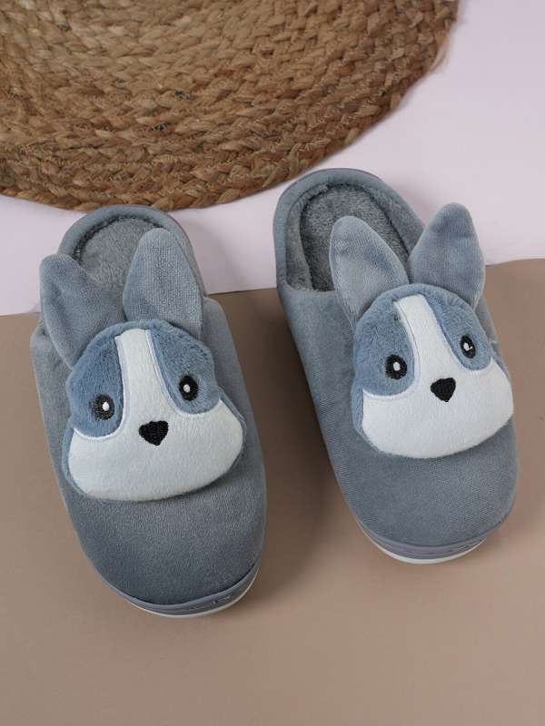 Fur slippers clearance myntra