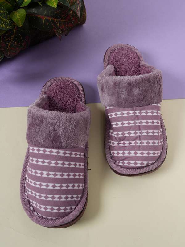 Purple bedroom slippers sales