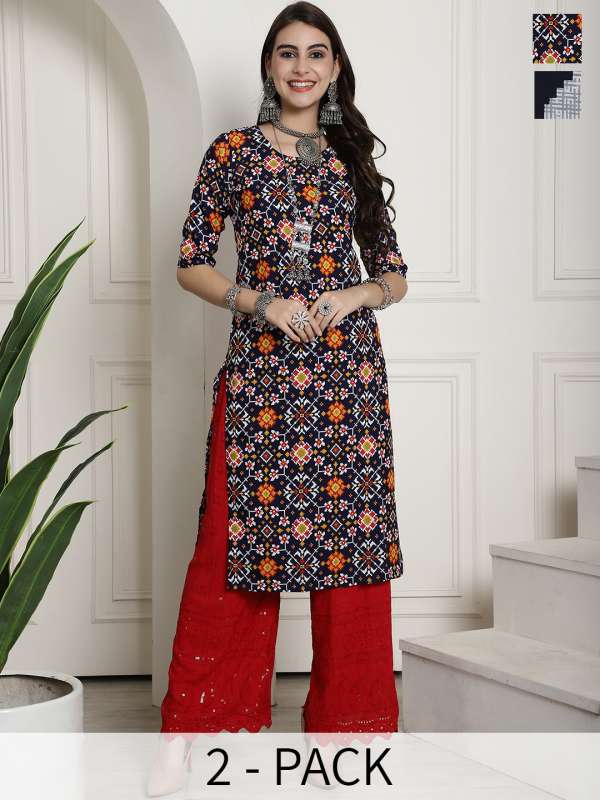 Aks women mustard solid straight kurta best sale