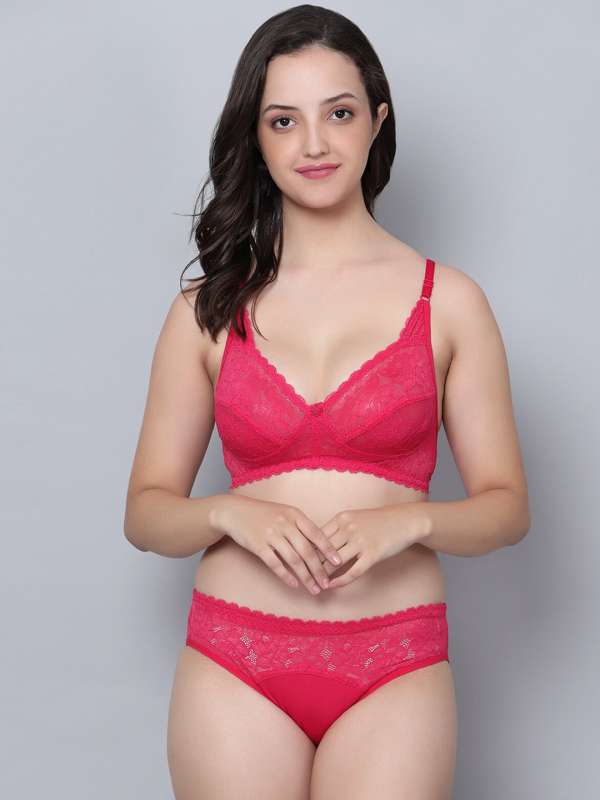 Buy Secrets By ZeroKaata Plus Size Women Self-design Lace Lingerie Set  Online