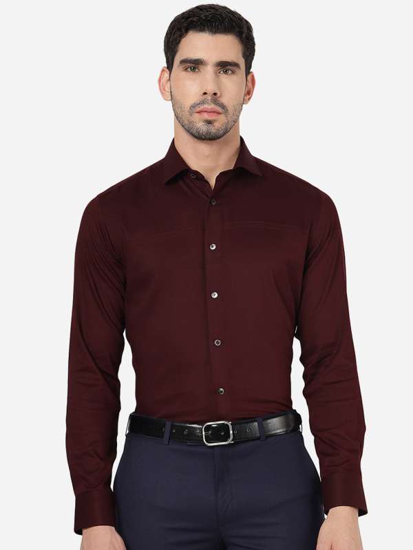 Maroon Party Shirts Buy Maroon Party Shirts online in India