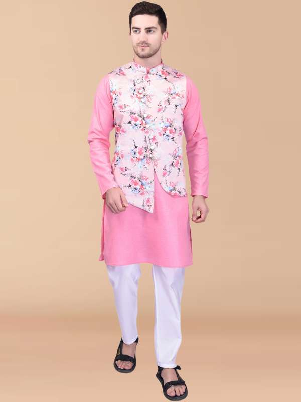 Kurta pajama with jacket myntra on sale