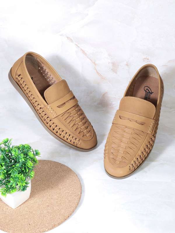 Camel leather new arrivals loafers