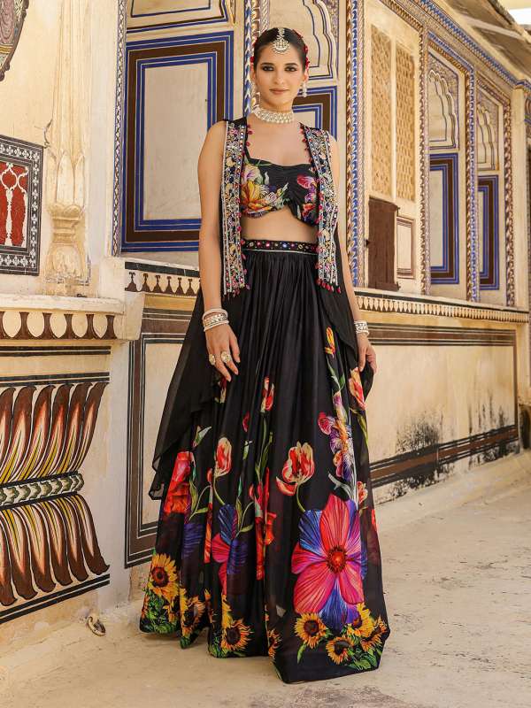 Women Jacket Lehenga Choli Buy Women Jacket Lehenga Choli online