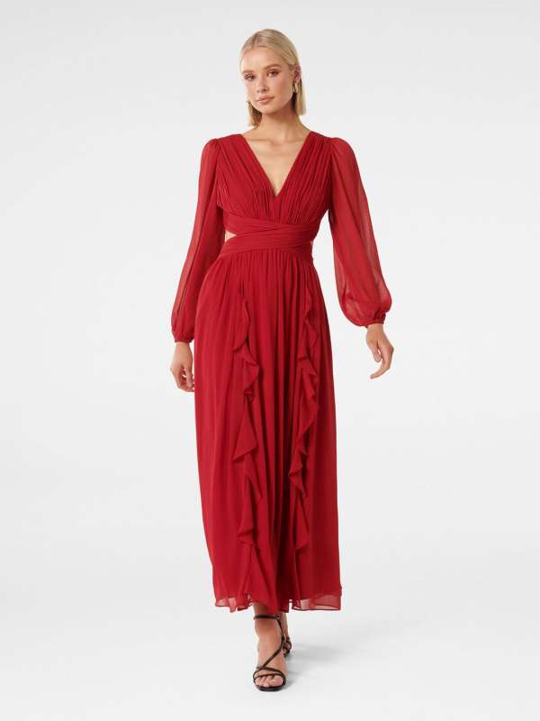 Forever new red dress cheap