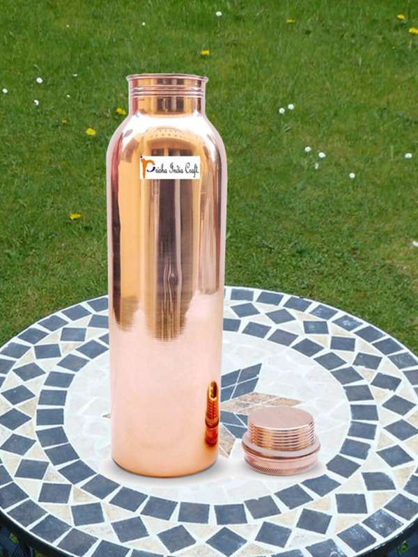 Pure Copper Water Bottle, Buy Online Handmade Copper Bottle