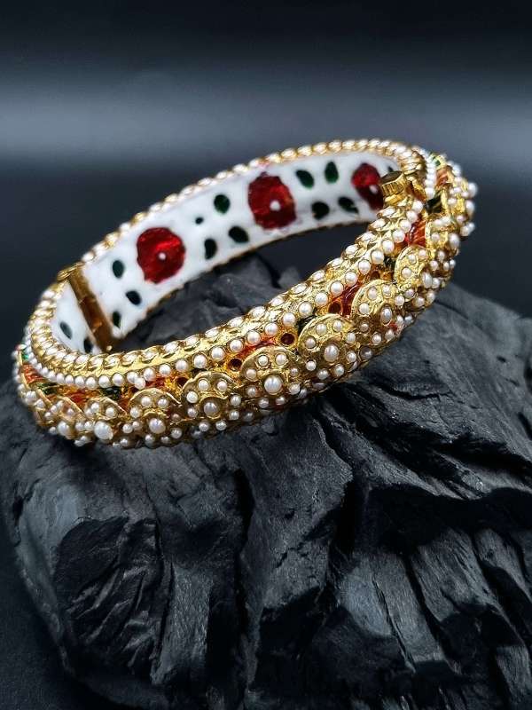 Original Pearl Bangle Buy Original Pearl Bangle online in India