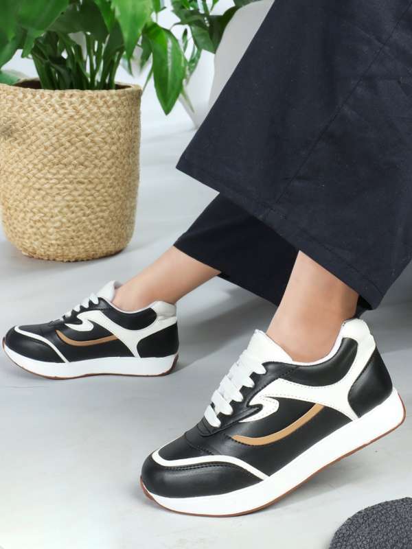 Black white womens shoes on sale
