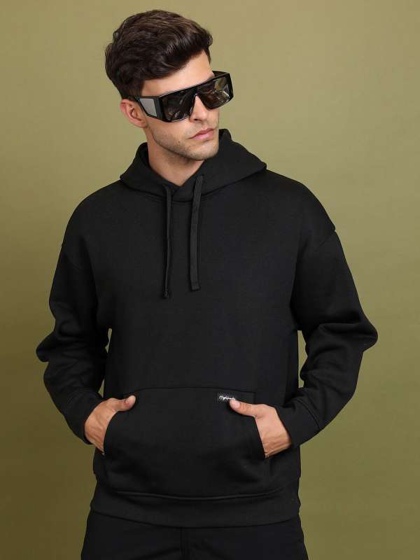 Black Hoodies Buy Trendy Black Hoodies Online in India Myntra