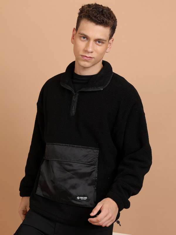 Long sweatshirt with zipper shop