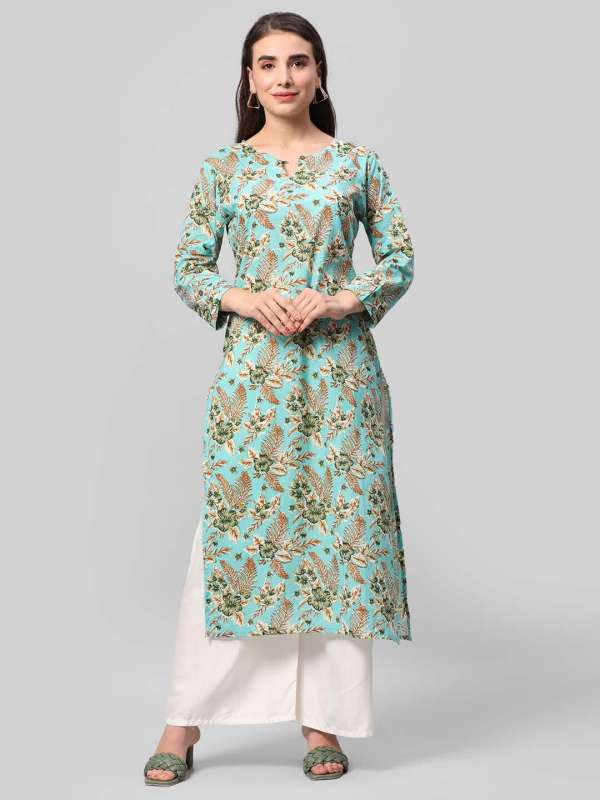 Myntra kurtis long cotton 2025