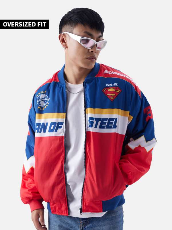 Superman bomber jacket sales